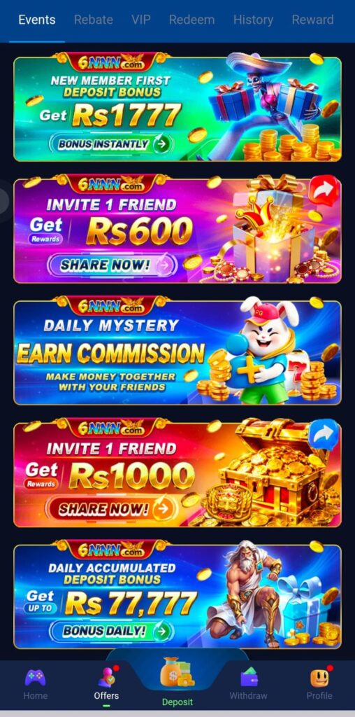 6NNN Game promotion and rewards