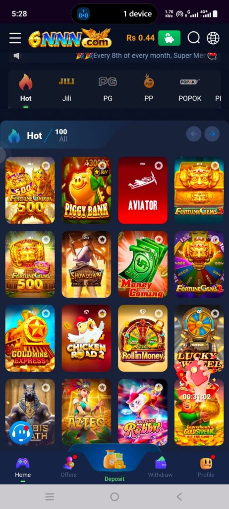 6NNN Game home screen image 
