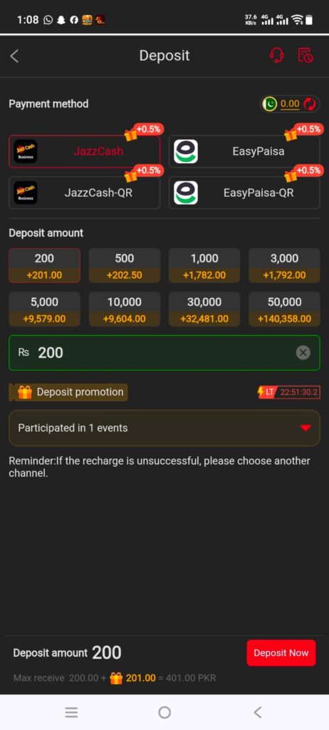 AC777 Game payment methods