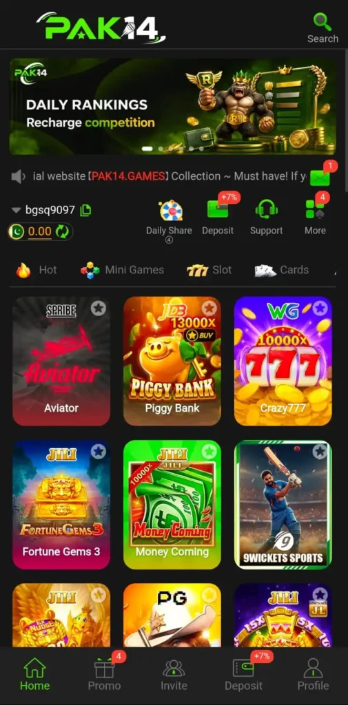 Pak14 Game home screen image