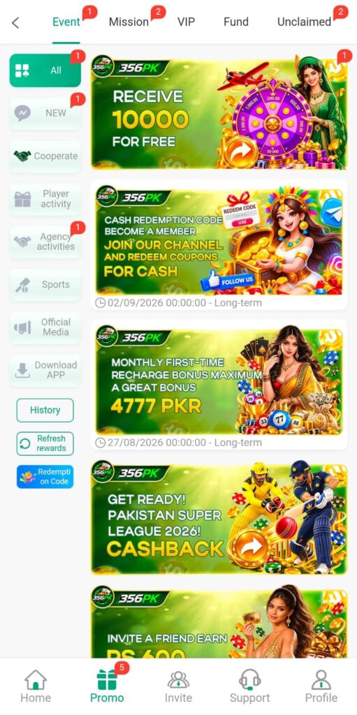 356PK Game promotion image